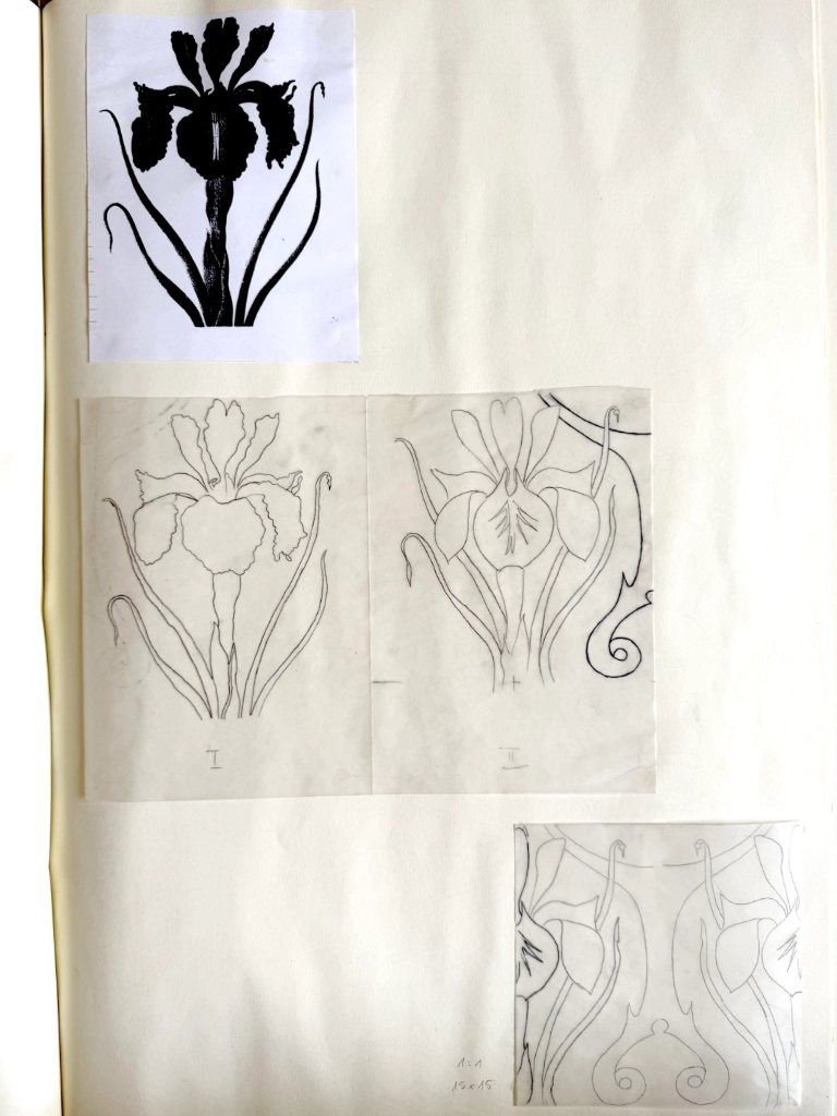 Motiv Entwicklung florale Fliese