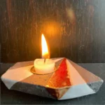 Verwendung - Kerzenständer 5eckPolygon Nr1 MOi, Glossyweiß, Koralle und Zauberschwarz, 2025