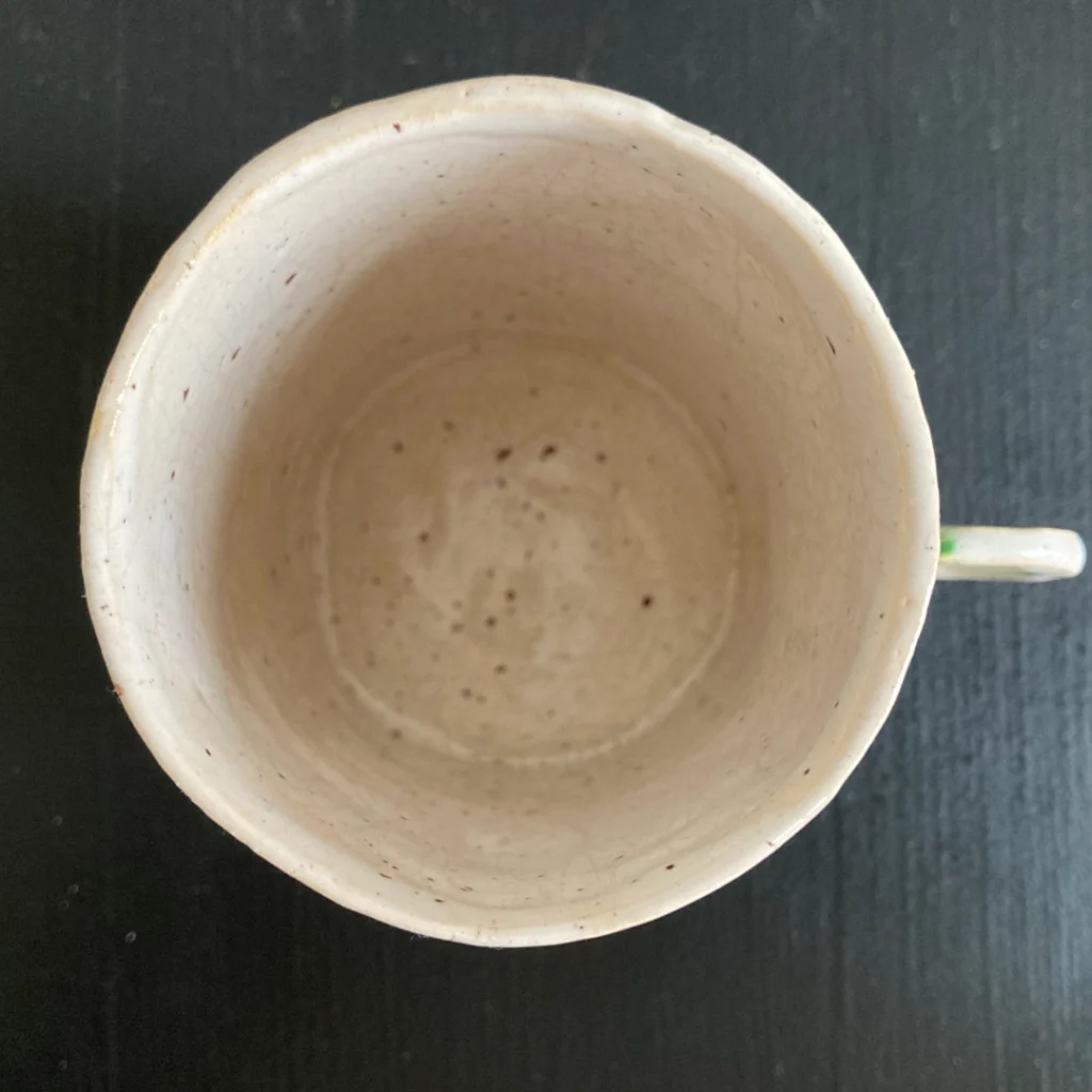 Aufsicht zarte Tasse 25