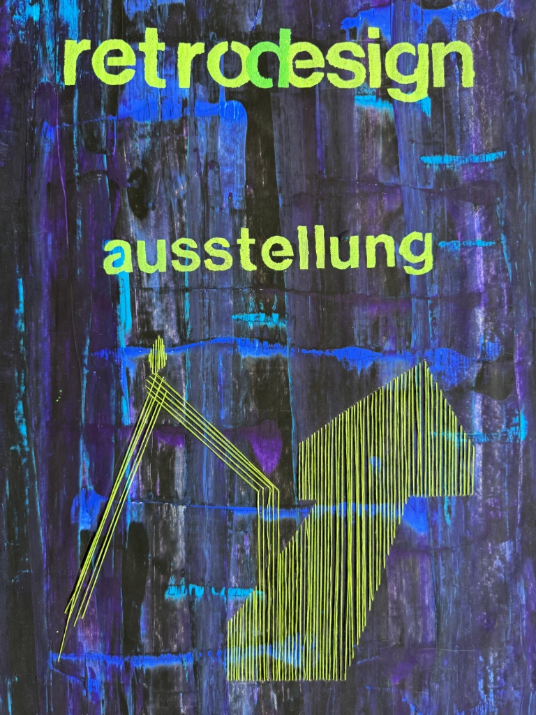 Entwurf Werbeposter, Acryl- und Spachteltechnik, Schablone und Garn, 2005